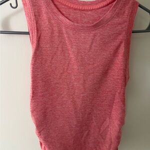 Lululemon Sleeveless Pink Top- scrunch sides